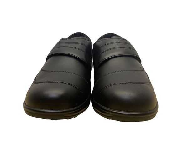 Orthofeet Womens Black Leather Orthopedic Comfort Shoes Wide Size 10.5 D