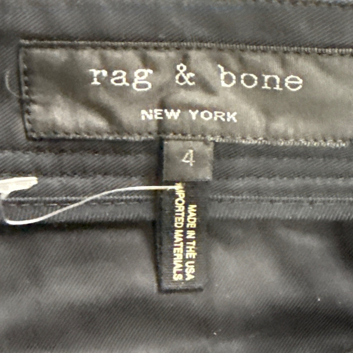 Rag & Bone Womens Blue Cotton Shorts Button Front High Waist Size 4