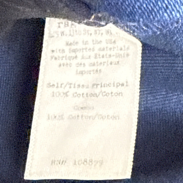 Rag & Bone Womens Blue Cotton Shorts Button Front High Waist Size 4