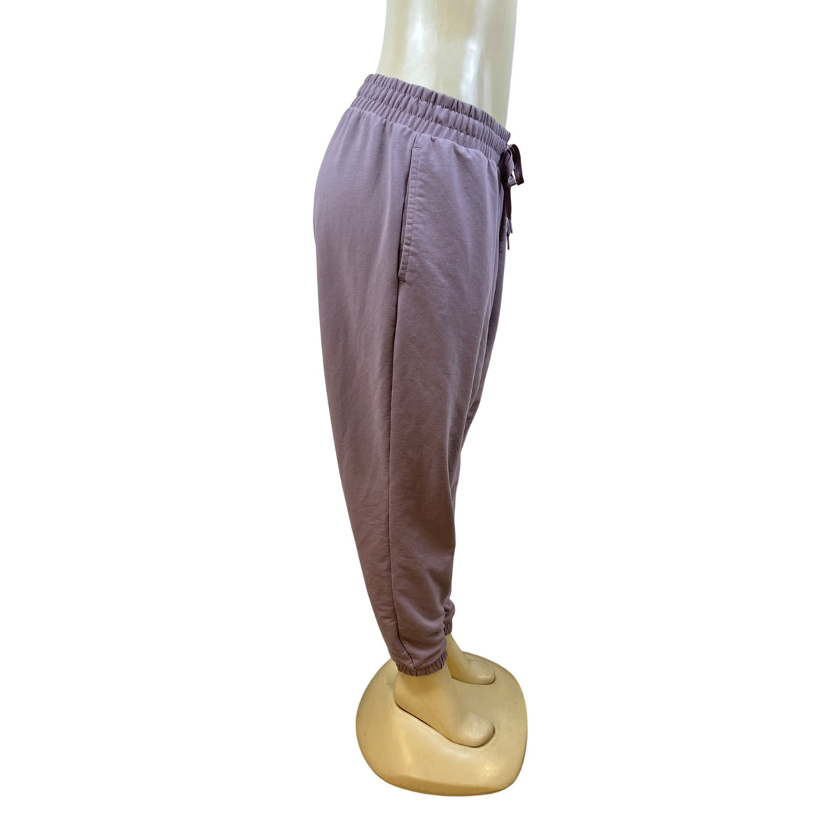 Puma Womens Lavender Jogger Pants Drawstring Elastic Waist Size L