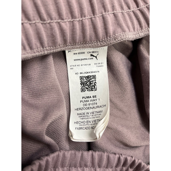Puma Womens Lavender Jogger Pants Drawstring Elastic Waist Size L