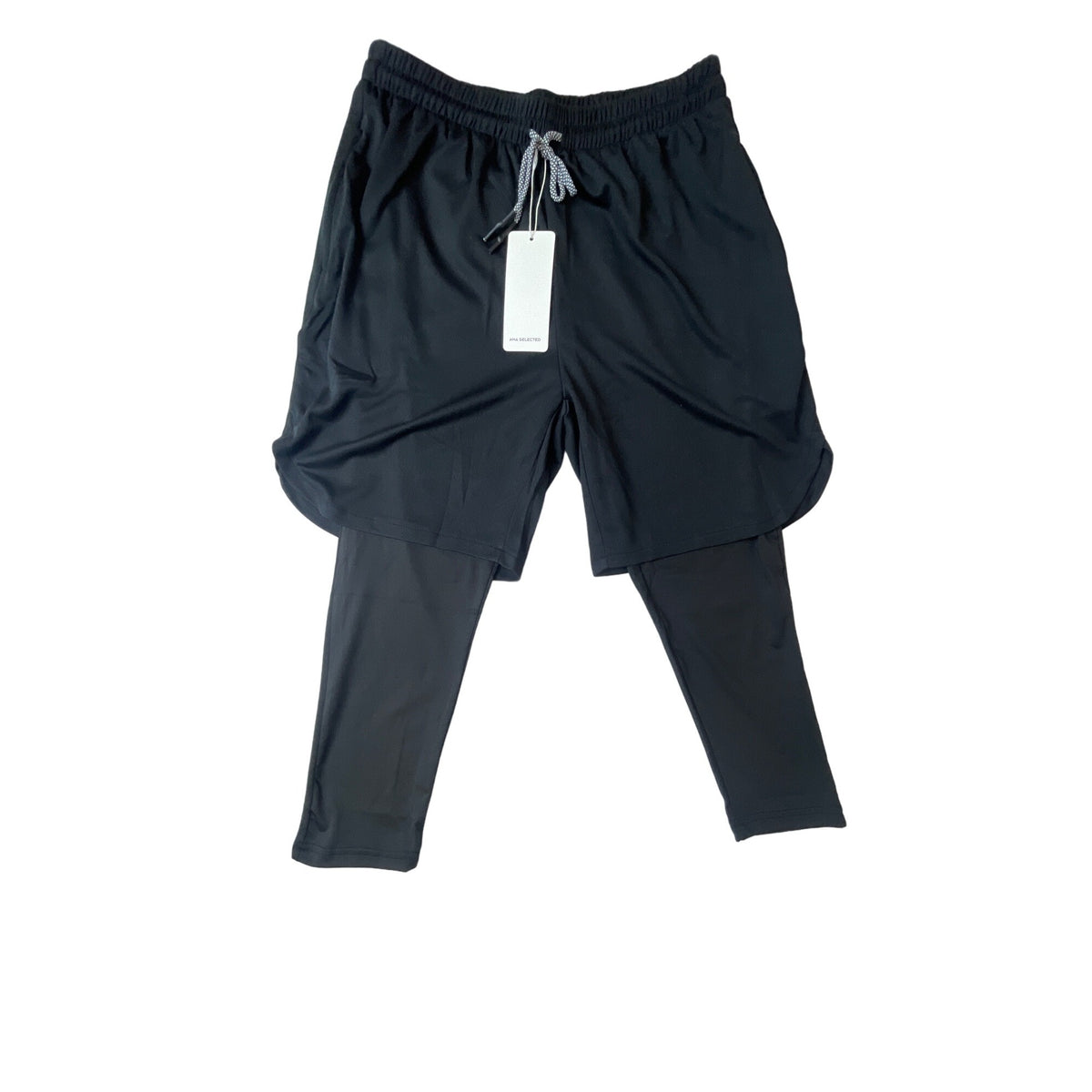 Aha Selected Men's Black Training Pants Sz XL - NWT