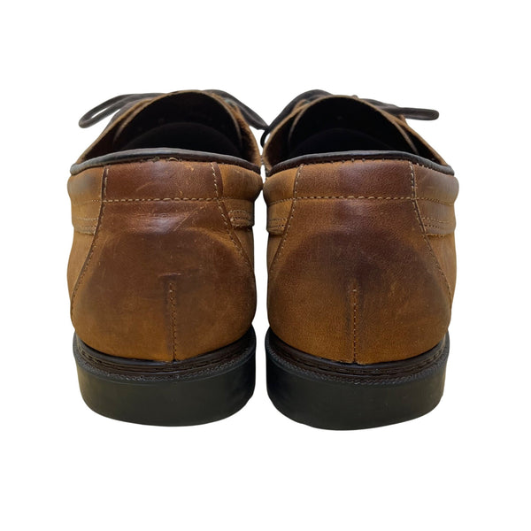 Easy Spirit Women’s Brown Leather Metallic Accents Lace-Up Tuscon Shoes Size 9M