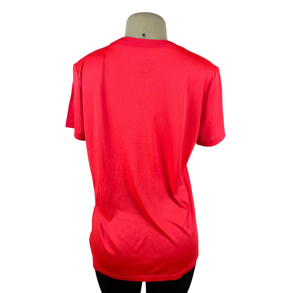 Nike Womens Orange Dri-Fit Short Sleeve Athletic Tee Shirt L Lightweight - New