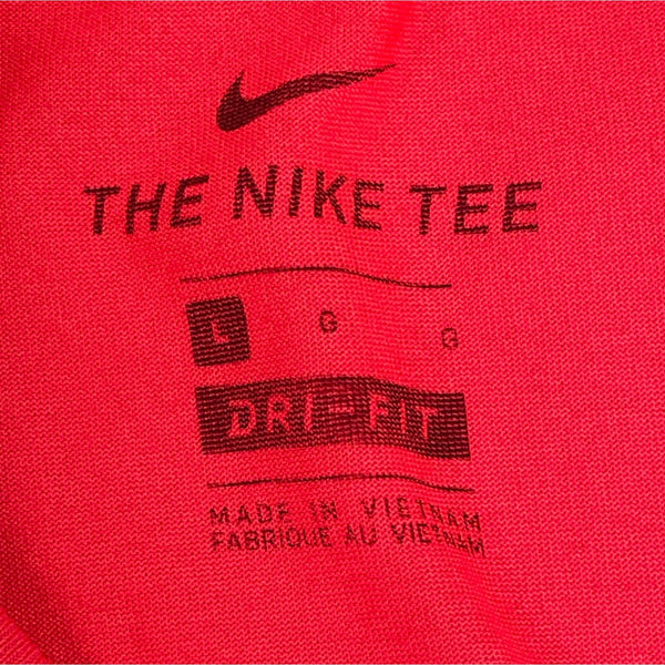 Nike Womens Orange Dri-Fit Short Sleeve Athletic Tee Shirt L Lightweight - New