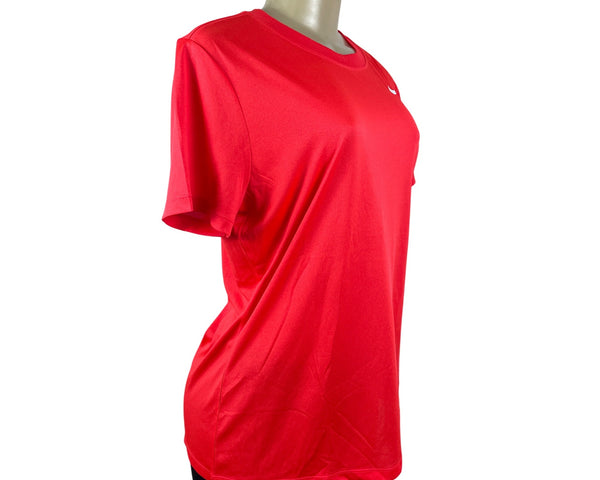 Nike Womens Orange Dri-Fit Short Sleeve Athletic Tee Shirt L Lightweight - New