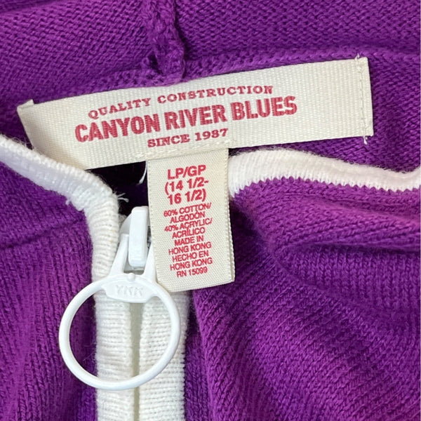 Canyon River Blues Youth Girl's Purple Hoodie Jacket Sz- L/GP 14- 16