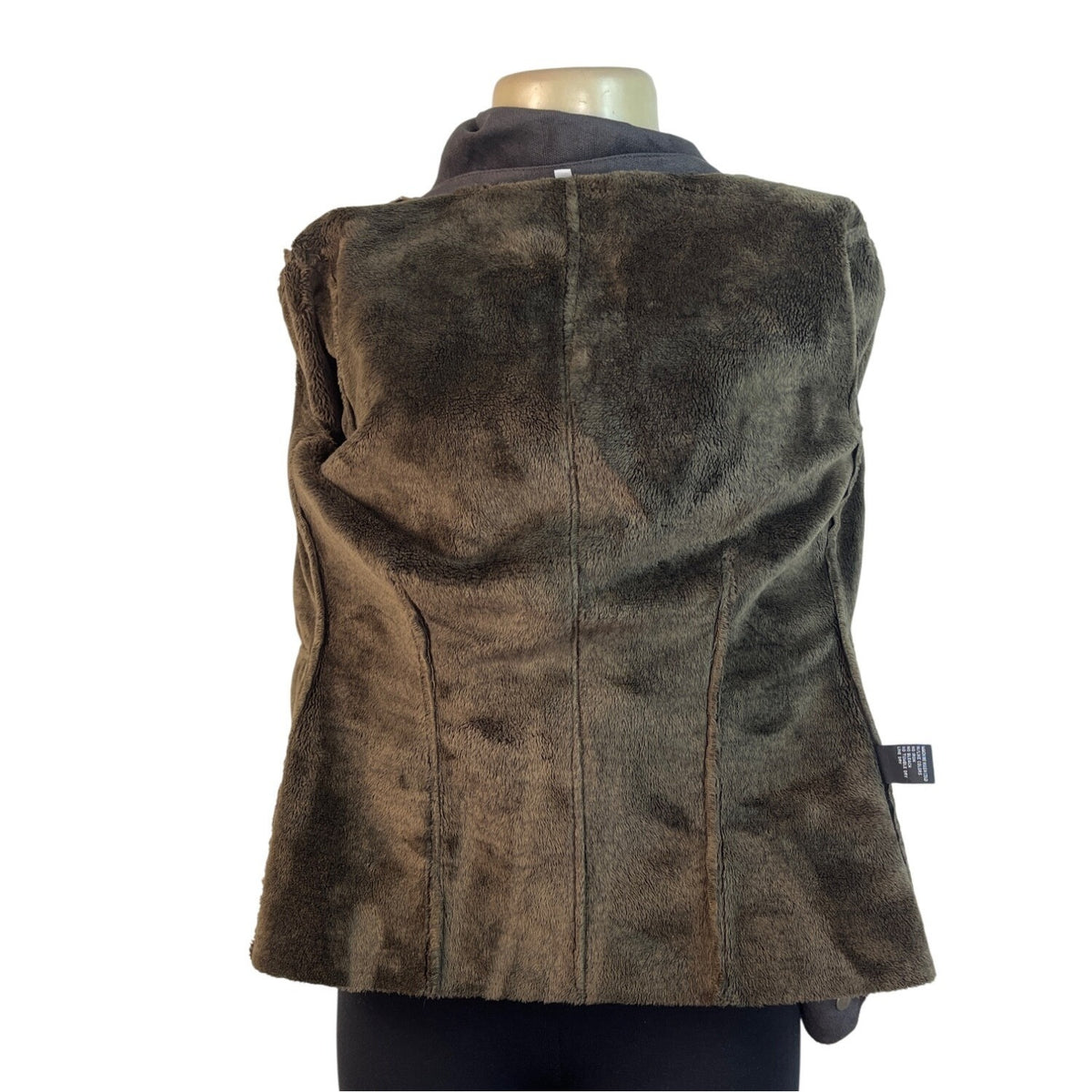 Cabi Women's Dark Gray Snap Button Faux Suede Jacket Size XS