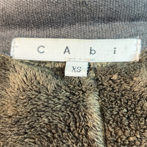Cabi Women's Dark Gray Snap Button Faux Suede Jacket Size XS
