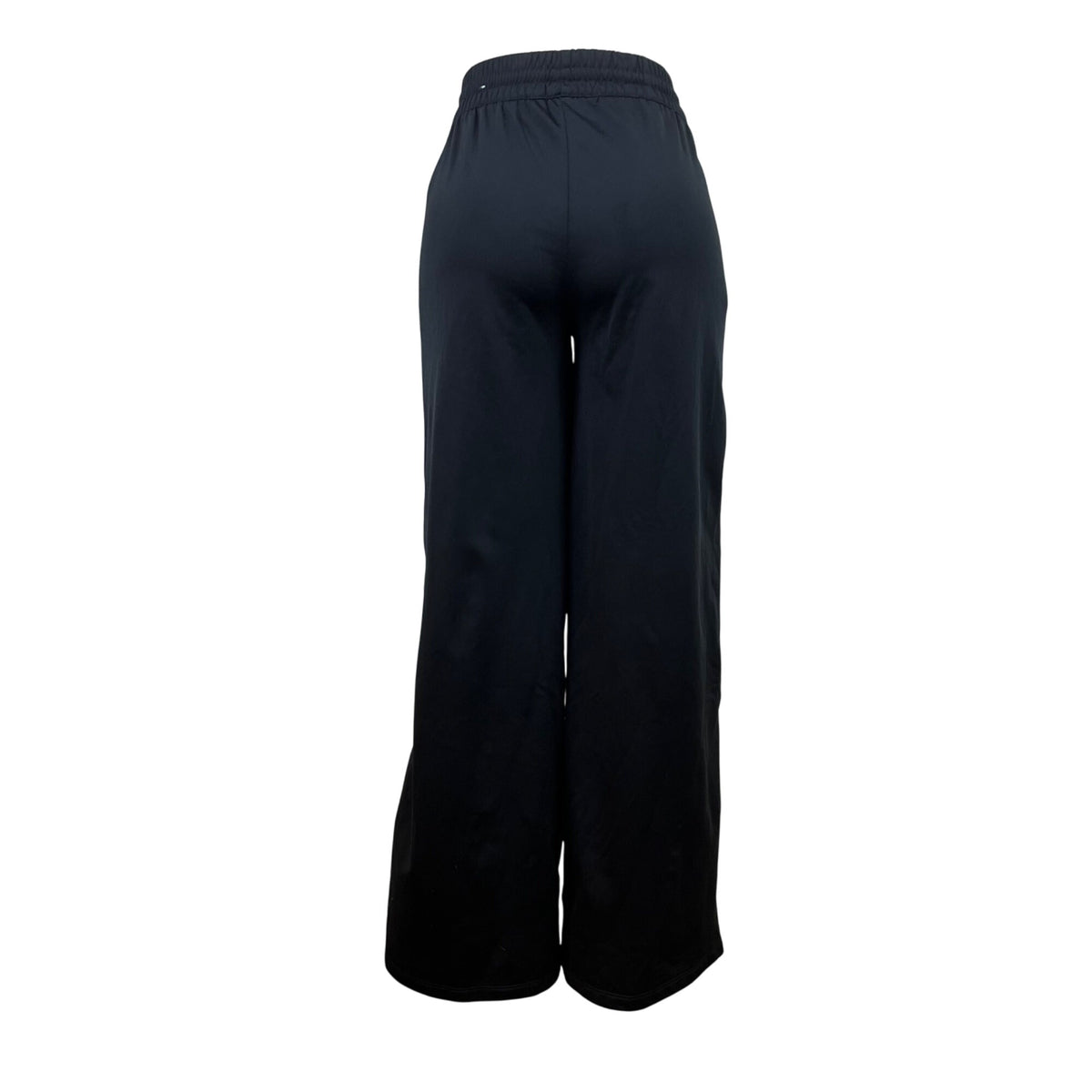 Adidas Womens Black Track Pants Parley Elastic Waist Wide Leg Sz XS