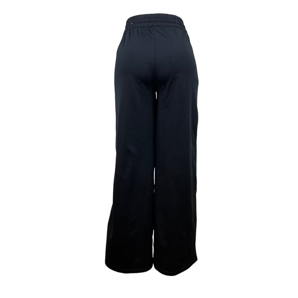 Adidas Womens Black Track Pants Parley Elastic Waist Wide Leg Sz XS