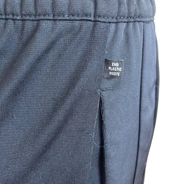 Adidas Womens Black Track Pants Parley Elastic Waist Wide Leg Sz XS