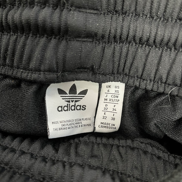 Adidas Womens Black Track Pants Parley Elastic Waist Wide Leg Sz XS