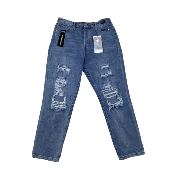 Simple Society Women's High Rise Straight Blue Jeans Sz 11 - NWT