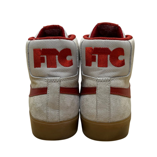 Nike SB Men’s Grey & Red Suede Blazer Mid ”For The City“ Sneakers Size 11.5
