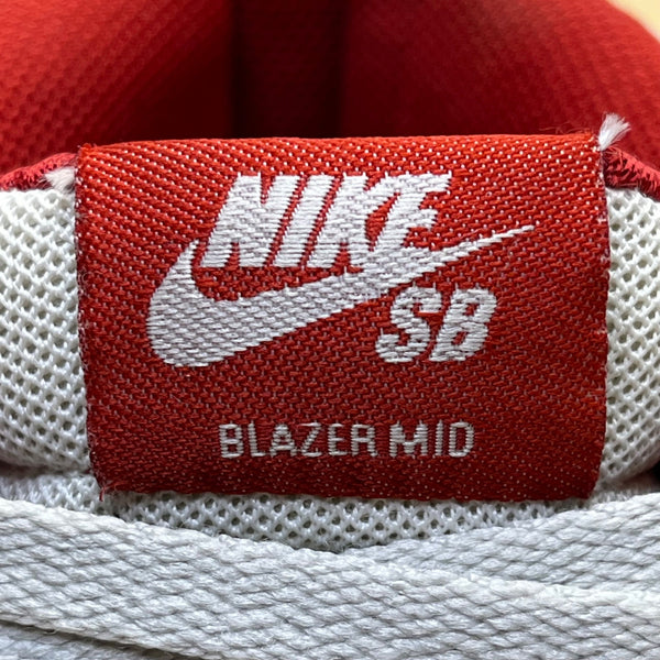 Nike SB Men’s Grey & Red Suede Blazer Mid ”For The City“ Sneakers Size 11.5