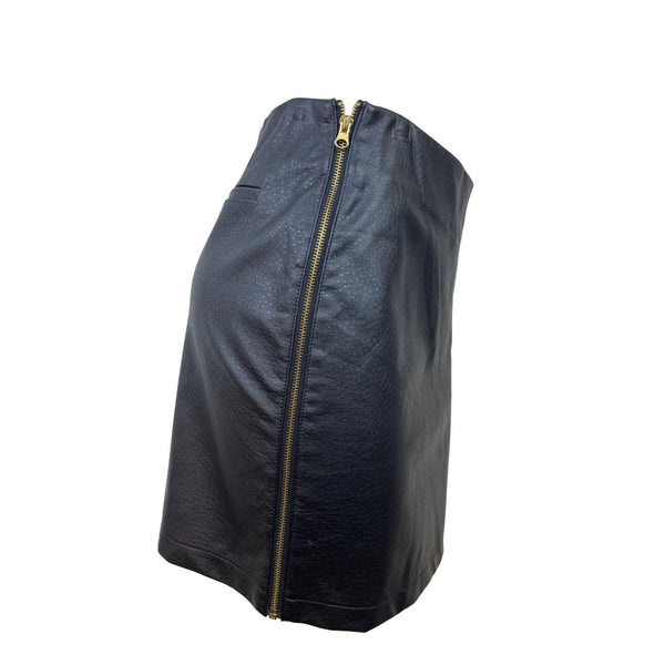 Romeo & Juliet Black Women’s Mini Skirt With Gold Zipper Sz M - New