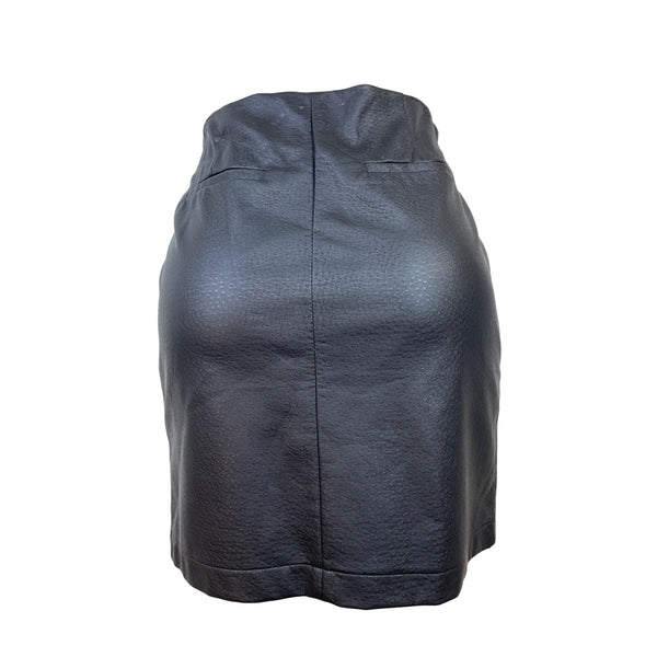 Romeo & Juliet Black Women’s Mini Skirt With Gold Zipper Sz M - New