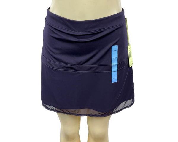 Tangerine Women's Blue Skirt Mesh Overlay Size L
