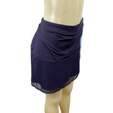 Tangerine Women's Blue Skirt Mesh Overlay Size L