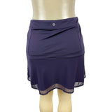 Tangerine Women's Blue Skirt Mesh Overlay Size L