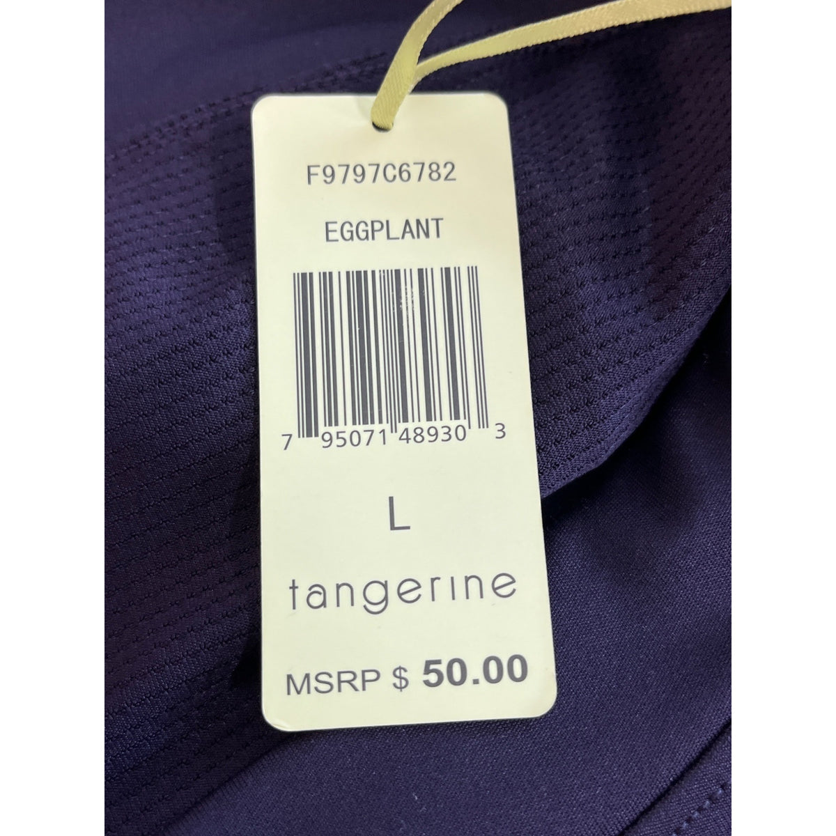 Tangerine Women's Blue Skirt Mesh Overlay Size L