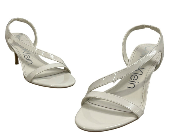 Calvin Klein Lallia Women’s Ivory Heeled Sandals Size 8.5