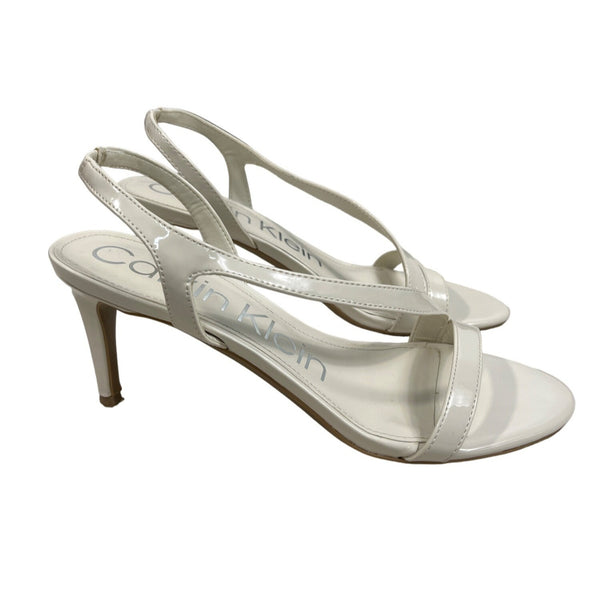 Calvin Klein Lallia Women’s Ivory Heeled Sandals Size 8.5