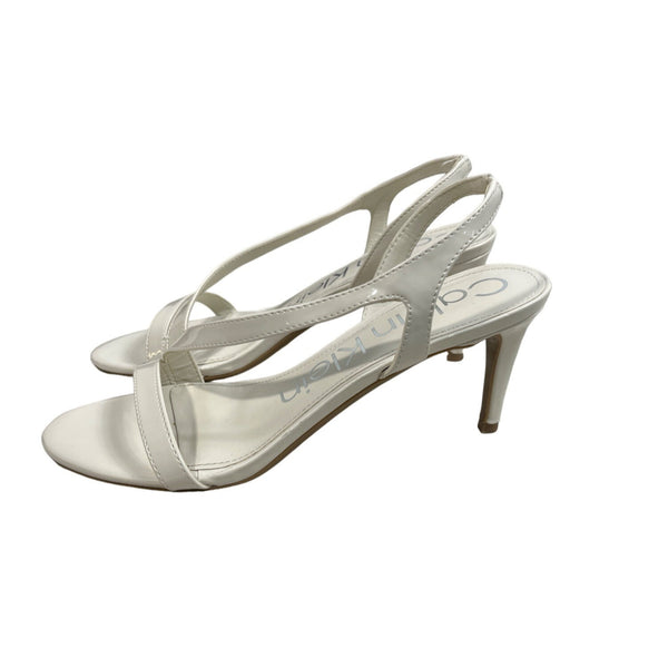 Calvin Klein Lallia Women’s Ivory Heeled Sandals Size 8.5