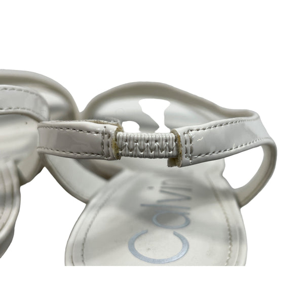 Calvin Klein Lallia Women’s Ivory Heeled Sandals Size 8.5