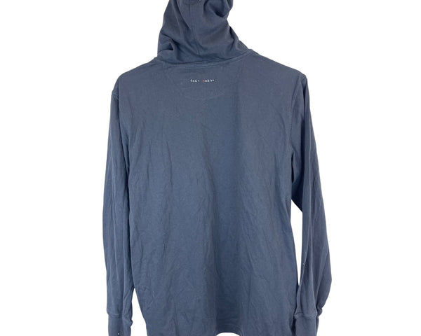 Daniel Buchler Mens Charcoal Gray Long-Sleeve Pullover Hoodie Casual Lightweight Size L