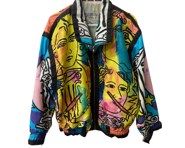 Giacca Sport Womens Multicolor Abstract Jacket M