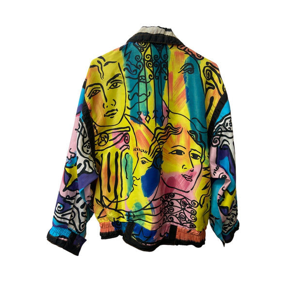 Giacca Sport Womens Multicolor Abstract Jacket M