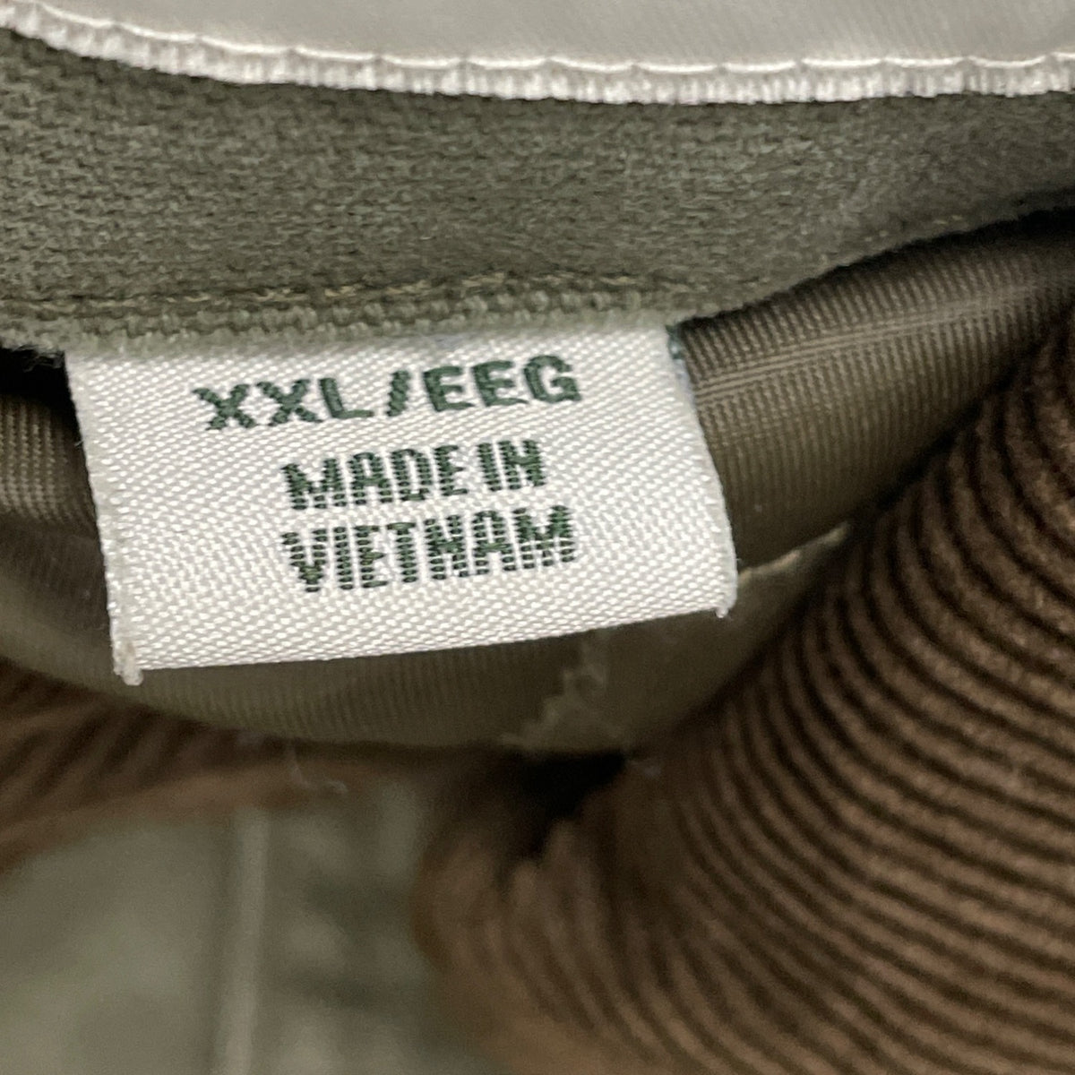 Orvis Men's Olive Green Quilted Field Jacket Corduroy Collar Size XXL