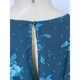 City Studio Women's Teal Blousson Mini Dress With Floral Pattern Size XL - NWT