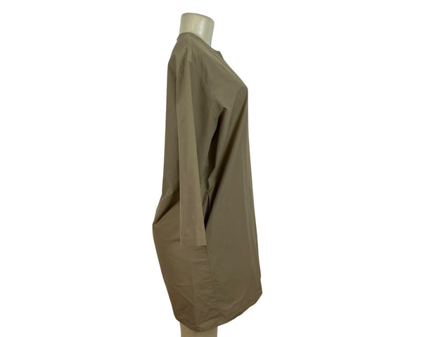 RB. Still By Rookie Bud Womens Beige Polyester Dress Zip Back One Size
