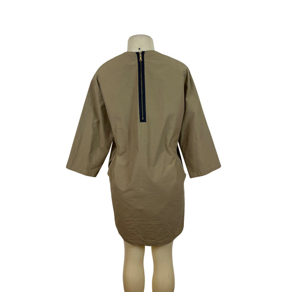 RB. Still By Rookie Bud Womens Beige Polyester Dress Zip Back One Size