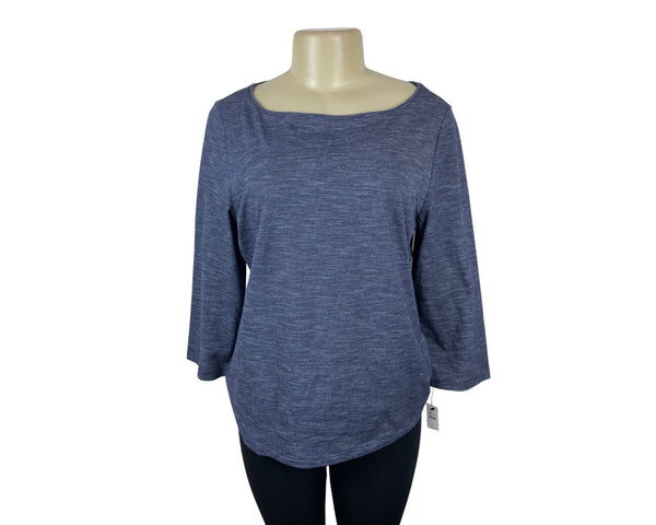 Talbots Women's Blue Long Sleeve Blouse Shirt Sz L - New