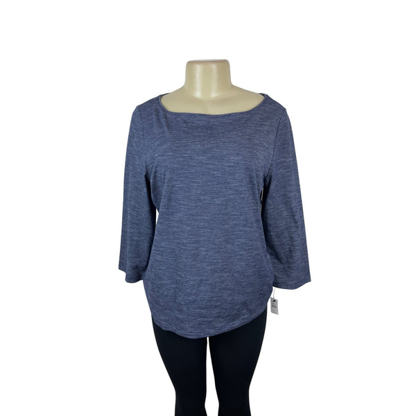 Talbots Women's Blue Long Sleeve Blouse Shirt Sz L - New