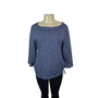 Talbots Women's Blue Long Sleeve Blouse Shirt Sz L - New