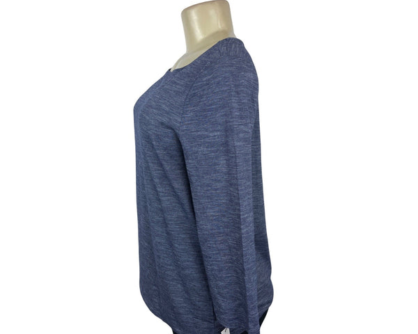 Talbots Women's Blue Long Sleeve Blouse Shirt Sz L - New