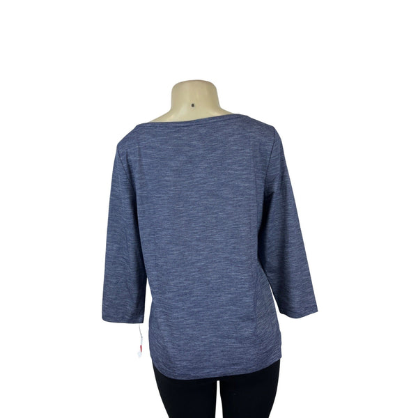 Talbots Women's Blue Long Sleeve Blouse Shirt Sz L - New