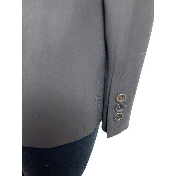 Collezioni Women's Black Button-Front Blazer Jacket Notched Lapel Sz 6