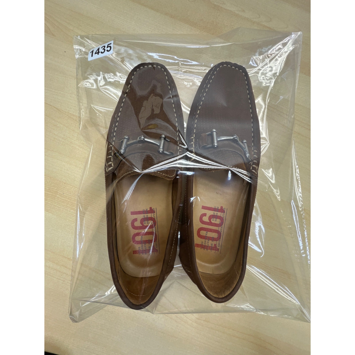 1901 Men’s Brown Suede & Leather Upper Slip-On Perforated Bit Loafers Size 10M
