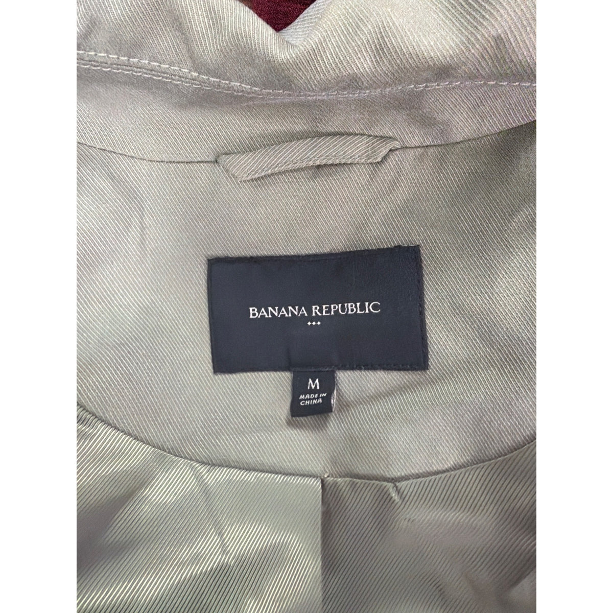 Banana Republic Womens Khaki Lightweight Trench Coat Cotton Belted Duster Medium Banana Republic Womens Khaki Lightweight Trench Coat Cotton Belted Duster Medium