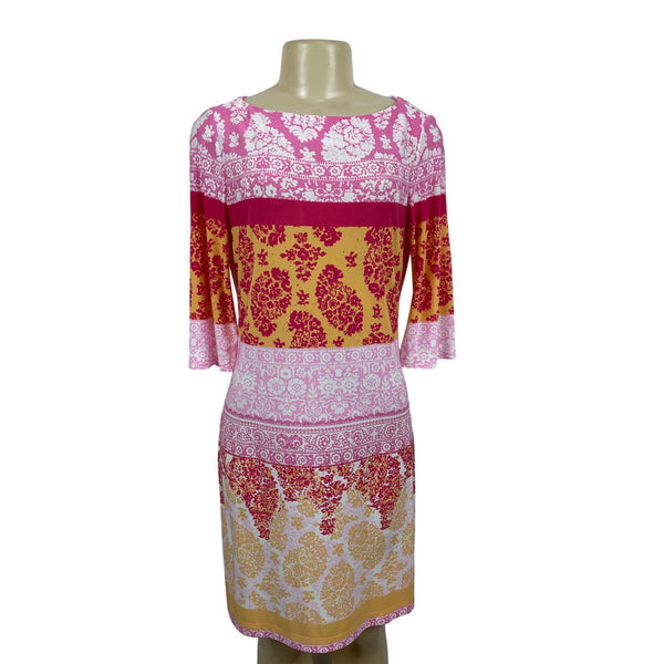 Multicolor Printed Dress With Tags New