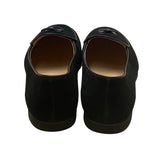 Journey West Women’s Black Suede With Bow Detail Loafers Size 7.5