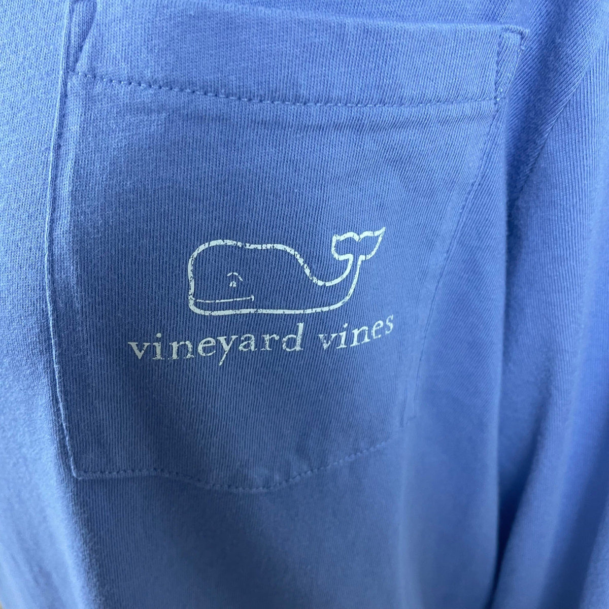 Vineyard Vines Unisex Kids Blue Whale Logo Long Sleeve Cotton T-Shirt XL