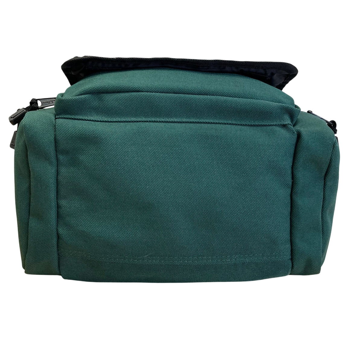 L.L. Bean Green Canvas Zippered Compartments Carry Handles AK02 Mini Duffel Bag