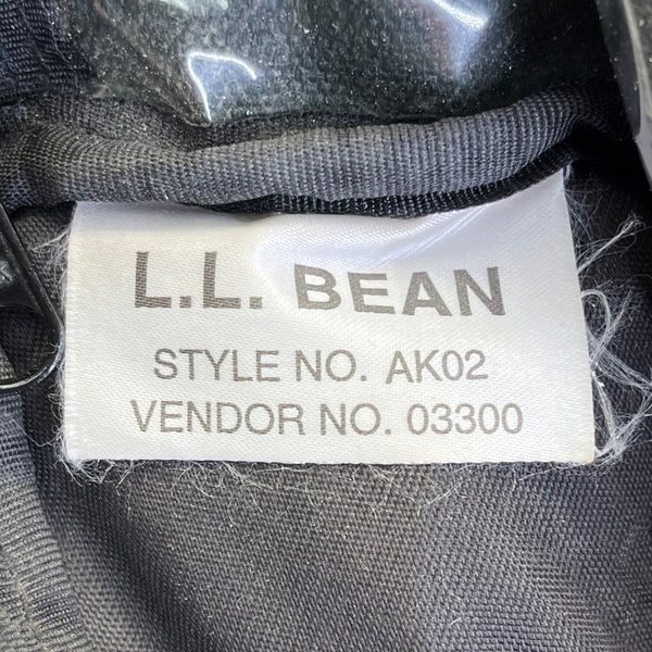 L.L. Bean Green Canvas Zippered Compartments Carry Handles AK02 Mini Duffel Bag